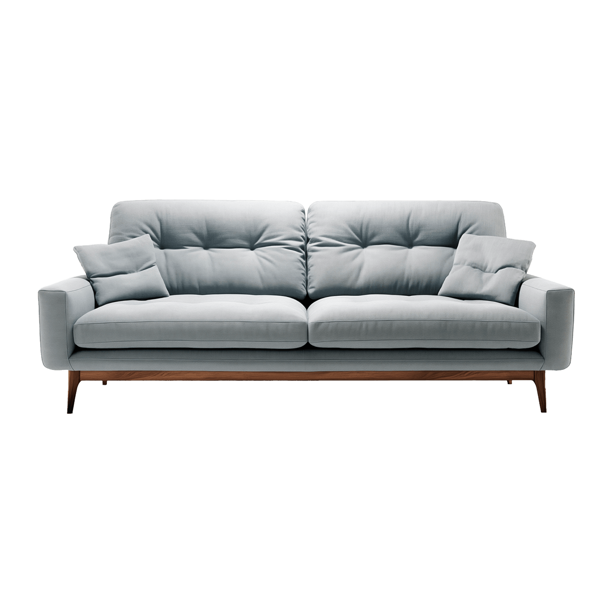 Leather Sofa with Tufted Back - Image 5